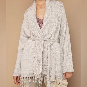 NWOT POL Wrap Belt Cardigan